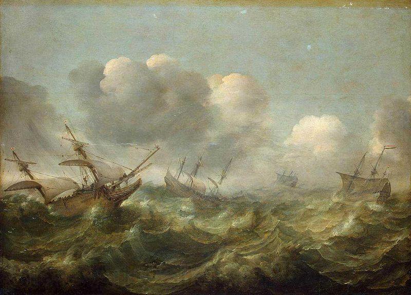 Adam Willaerts The painting Stormy Sea Germany oil painting art